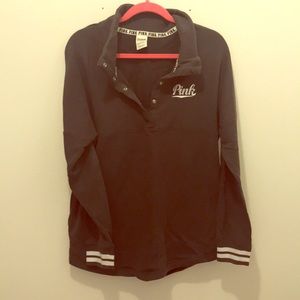 VS Pink quarter button pullover